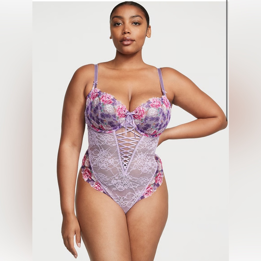 Victoria’s Secret Floral Lace Bodysuit